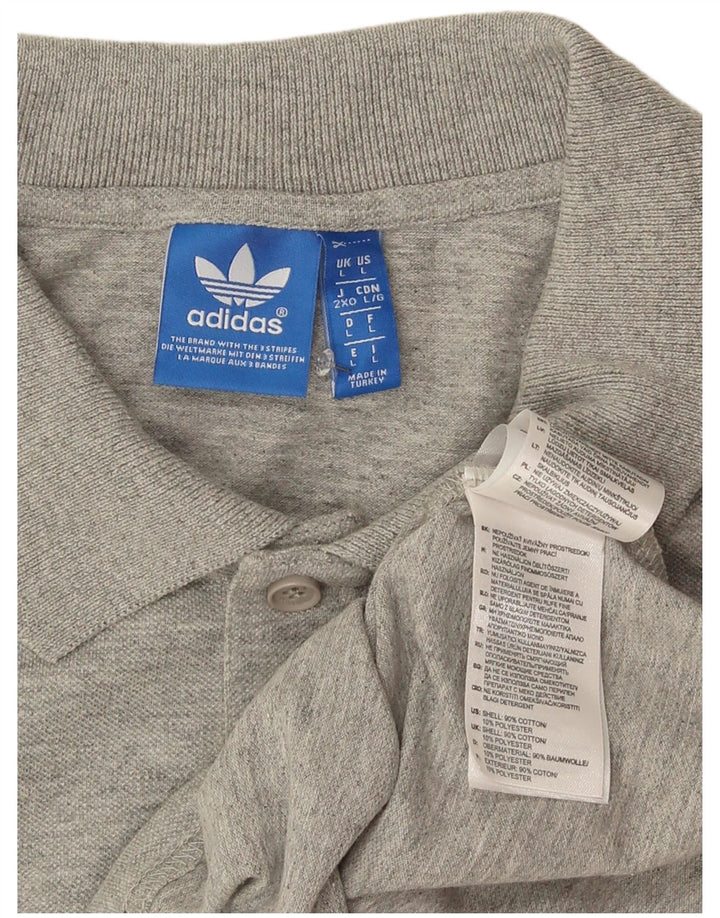 Adidas Polo Homme Grand Gris Coton
