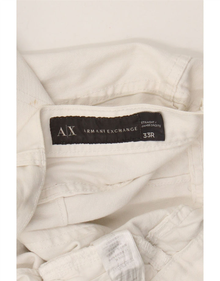Armani Exchange Jean Slim W33 L28 Homme Blanc Coton