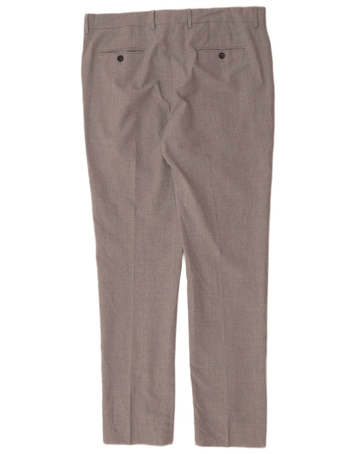 Penguin Pantalon de Costume Slim Fit Homme W36 L33 Gris Polyester