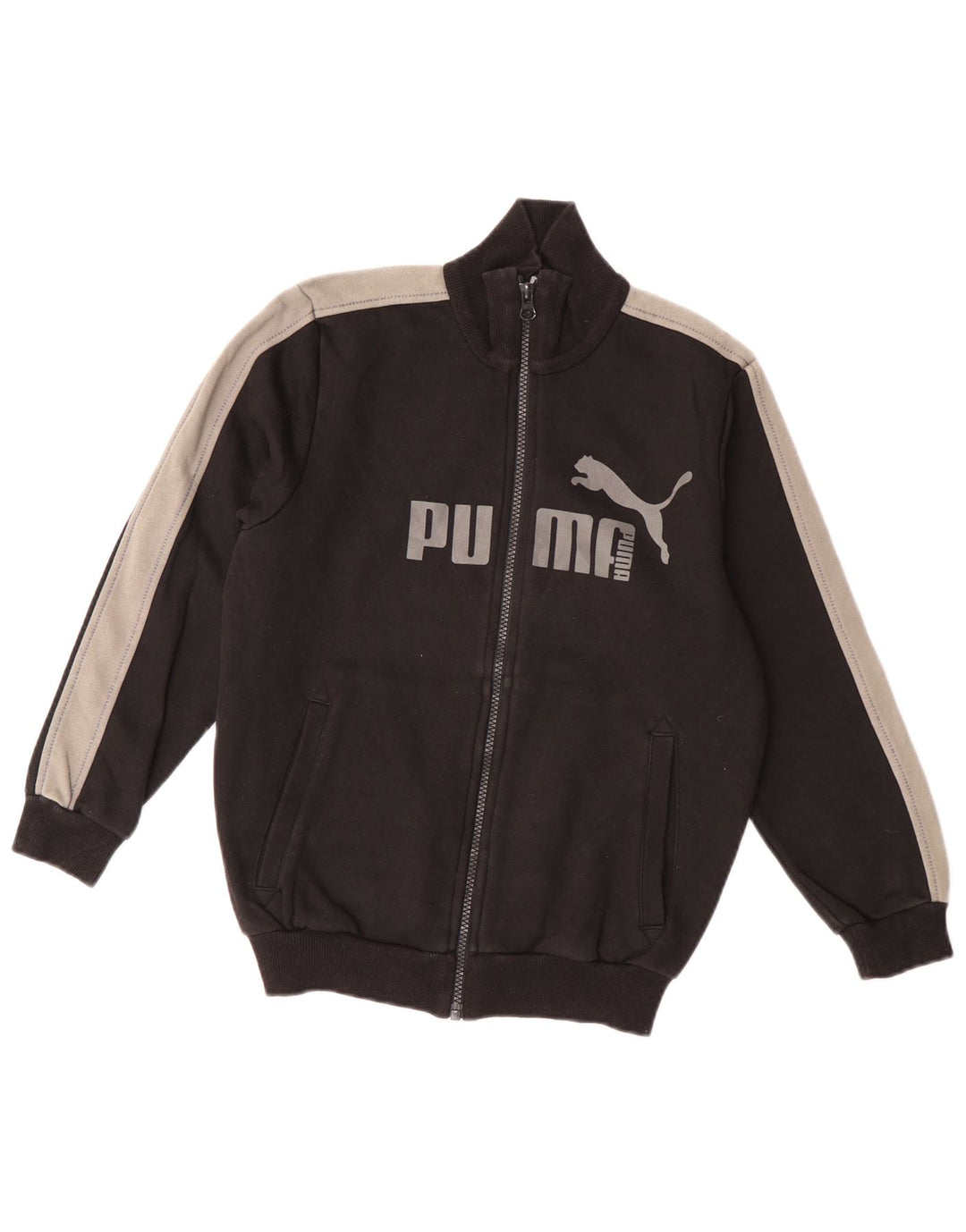 Puma Veste de Survêtement Graphique Garçon 9-10 Ans Noir Colorblock