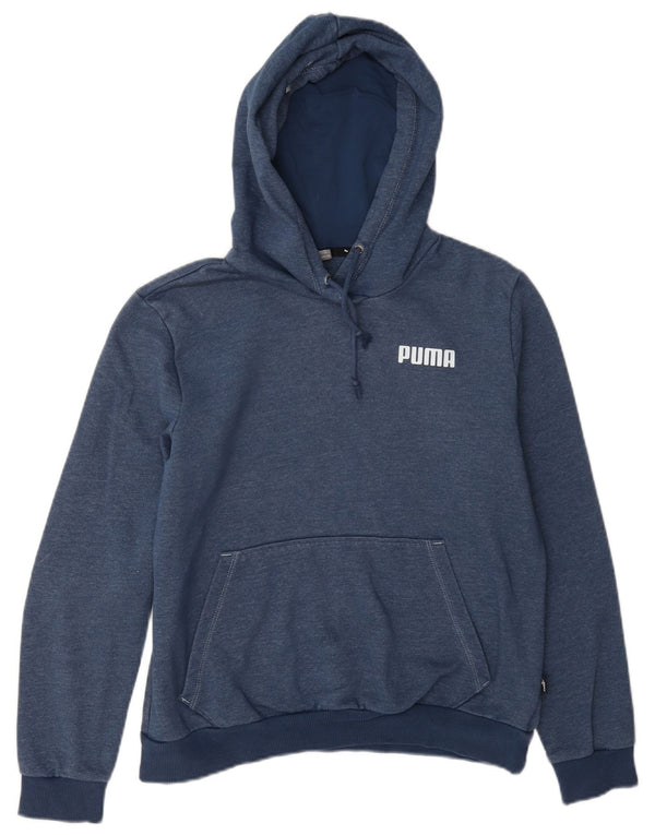 Puma Pull à capuche pour femme UK 14 Bleu marine moyen Coton