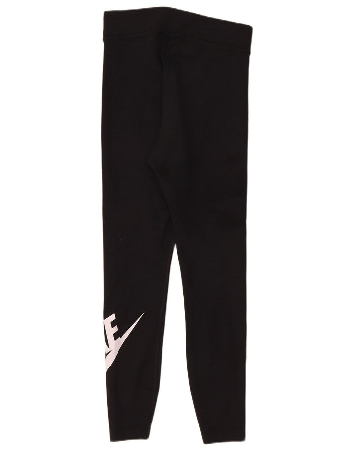 Nike Leggings graphiques pour femmes UK 12 coton noir moyen
