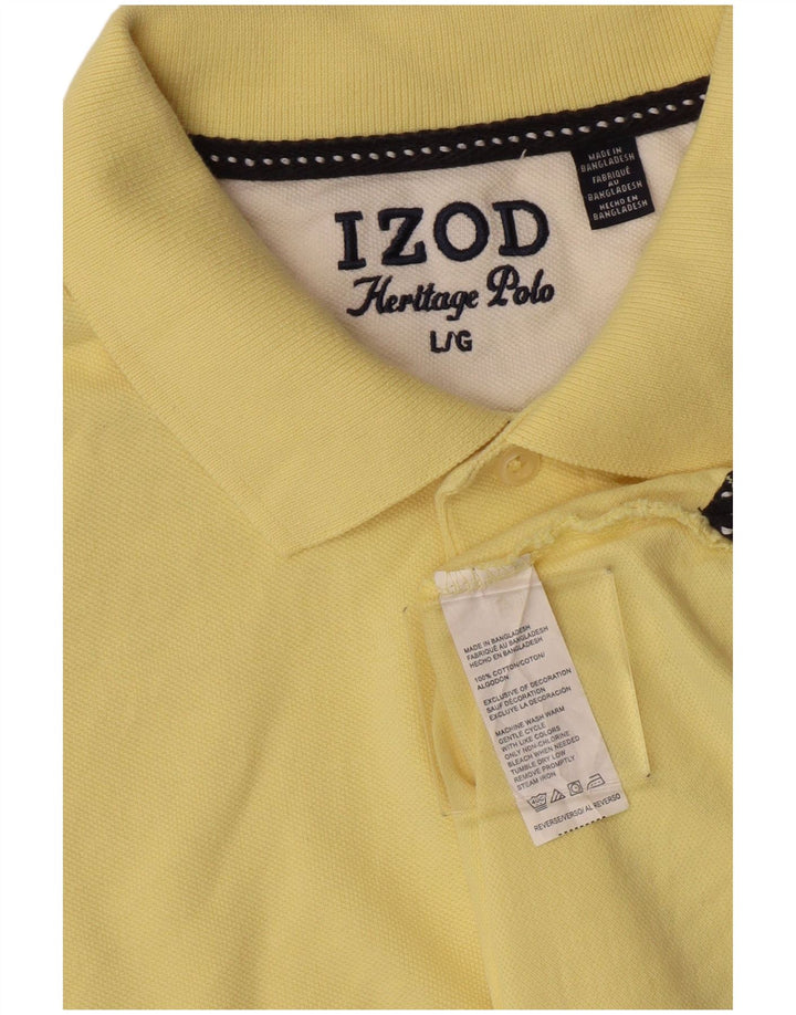 Izod Polo Homme Grand Jaune Coton