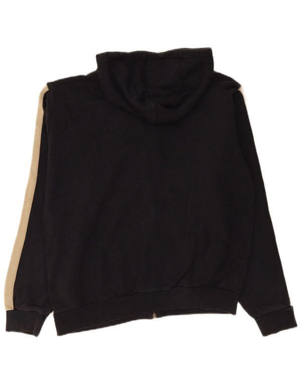 North Sails Pull à capuche zippé graphique pour homme en coton color block noir moyen