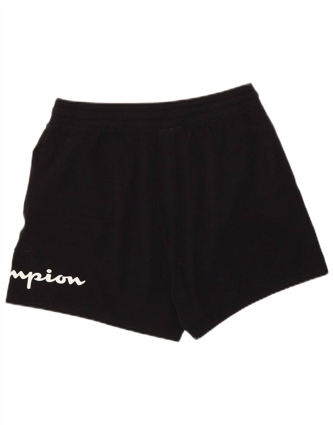 Champion Short de sport graphique pour femme UK 12 en coton noir moyen