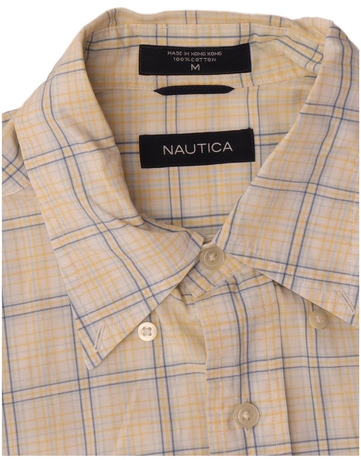 Nautica Chemise Homme Coton à Carreaux Jaune Moyen