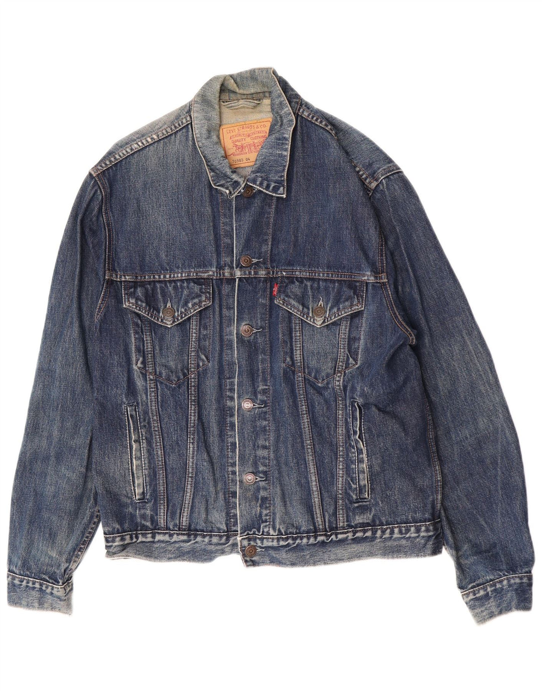 Levi's Veste en jean 70503 pour homme UK 40 Large Bleu Coton