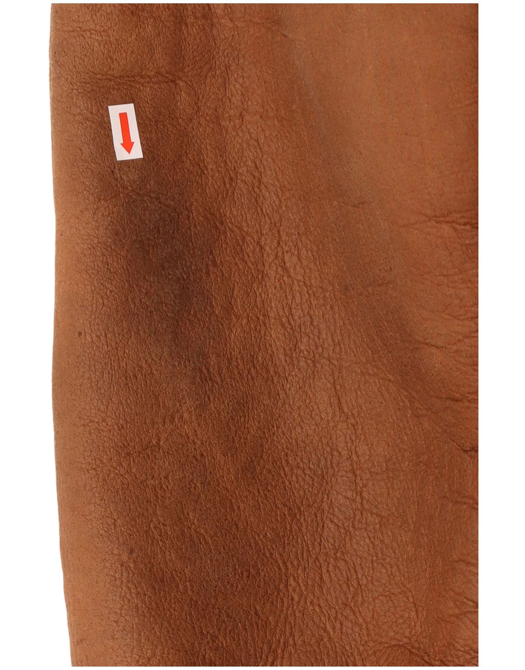 vintage Mens Shearling Jacket UK 38 Moyen Marron Cuir Classique