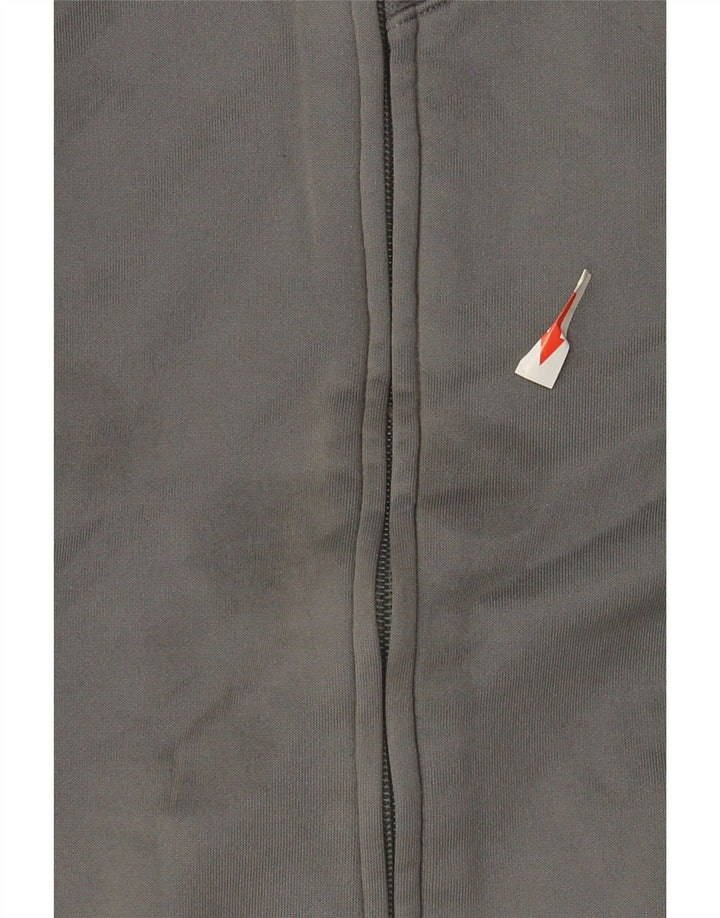 Reebok Pull à capuche zippé pour femme UK 44 Gris moyen Polyester