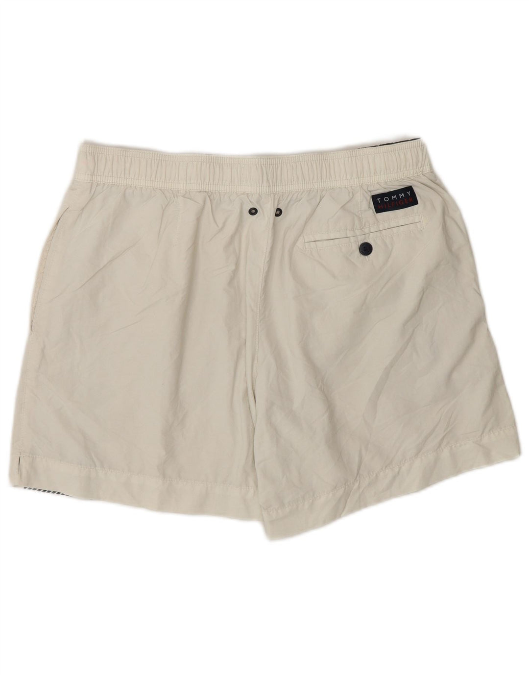 Tommy Hilfiger Short de Bain Graphique Homme Blanc Moyen