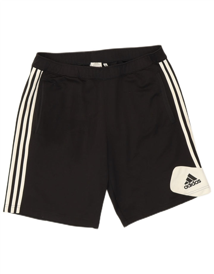 ADIDAS Short de sport Climacool pour hommes, grand noir, polyester color block