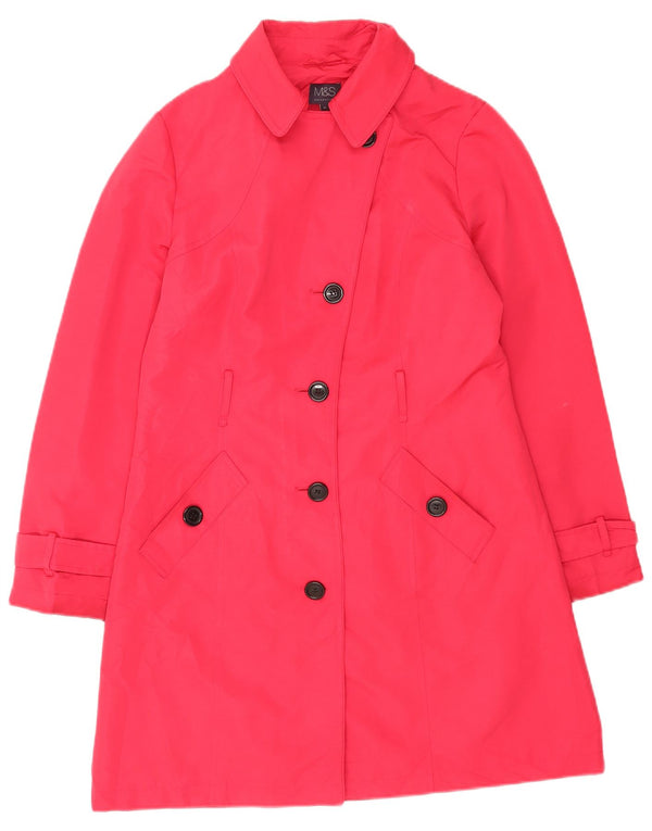Marks & Spencer Trench-Coat Femme UK 12 Polyester Rose Moyen