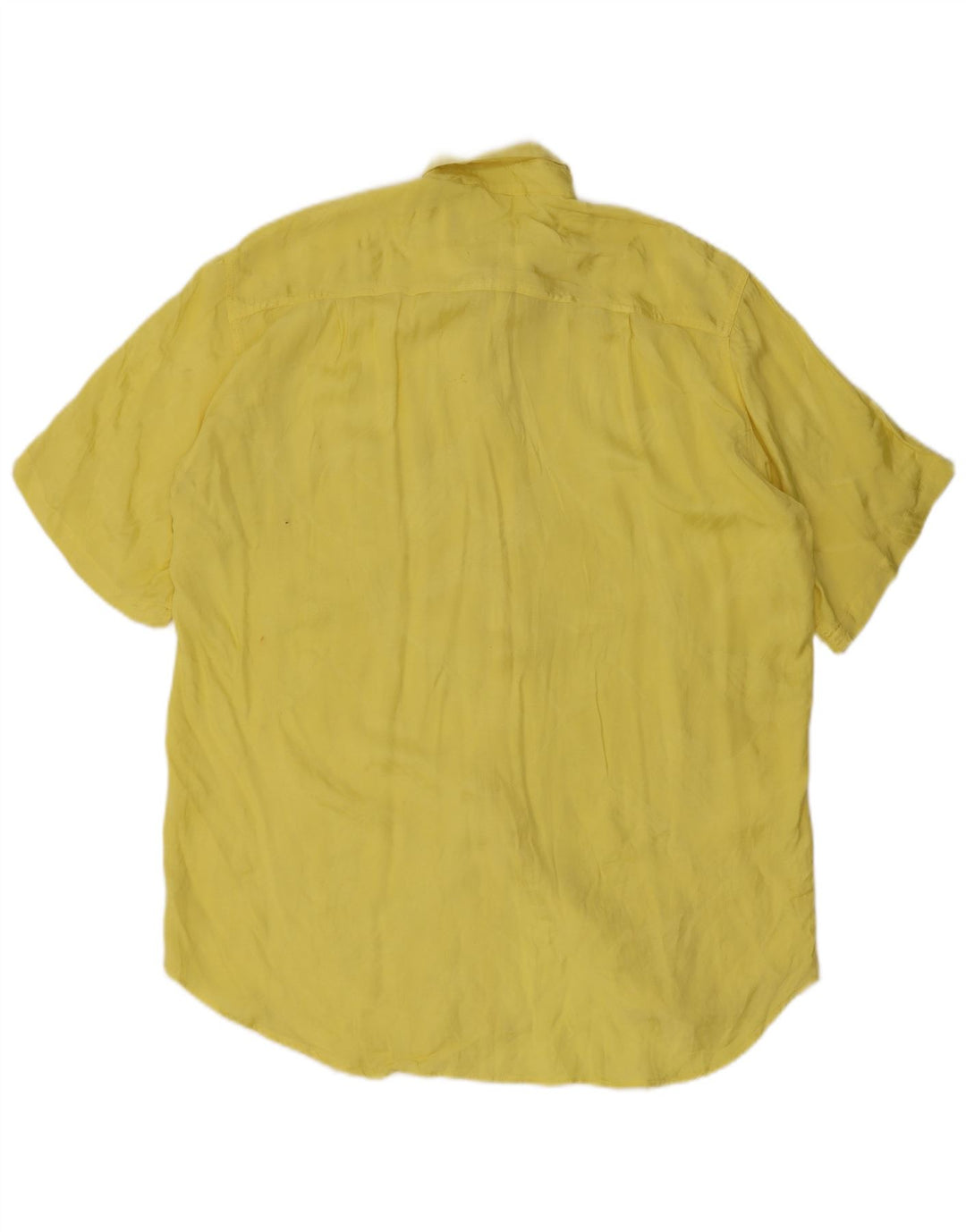 Clinique Chemise à Manches Courtes Homme Jaune Moyen Viscose