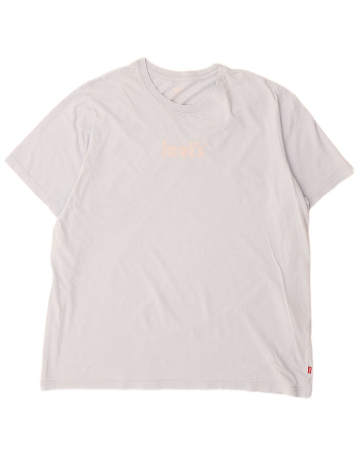 Levi's T-Shirt Relaxed Graphic Homme Bleu Large Coton