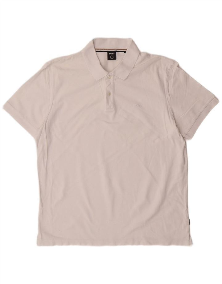Hugo Boss Polo Homme XL Blanc