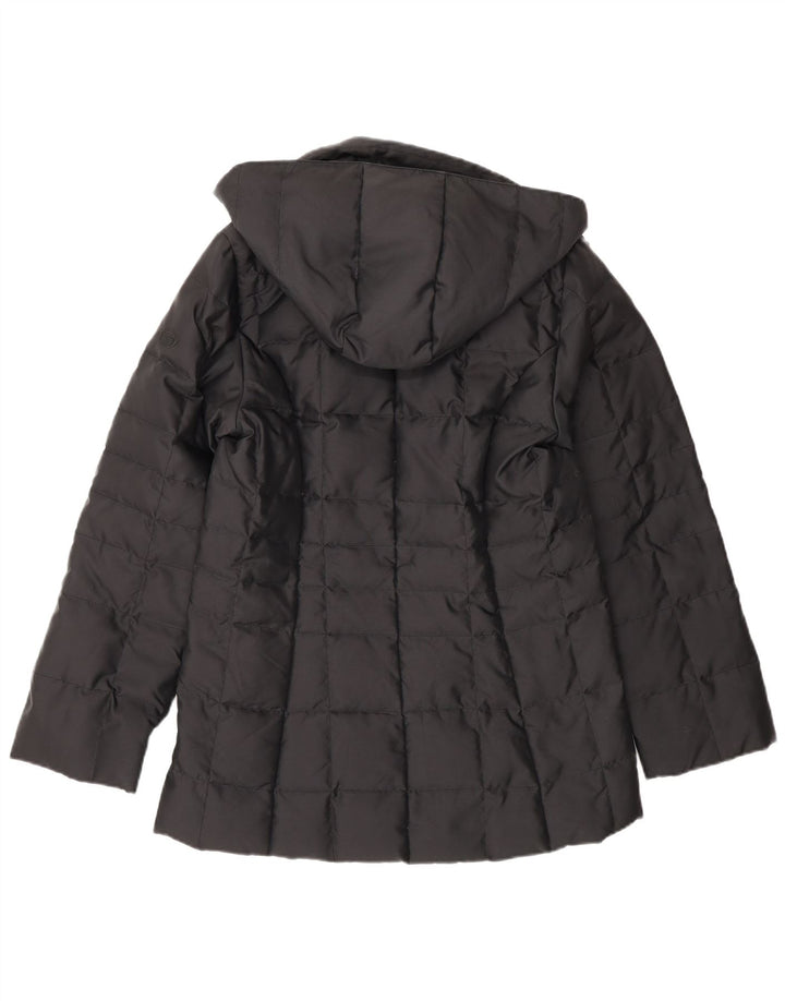 Sergio Tacchini Veste matelassée à capuche pour femme UK 6 XS Noir Polyamide