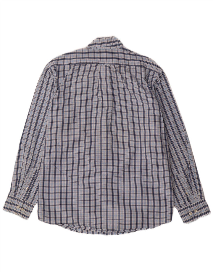 IZOD Chemise Homme Grand Carreau Bleu Coton