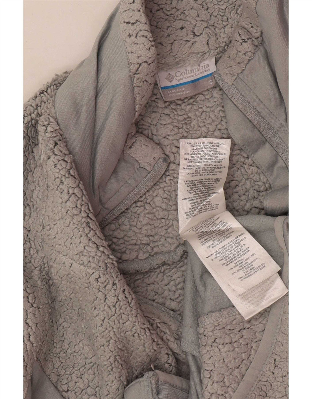Columbia Veste Polaire Femme UK 10 Small Gris Polyester