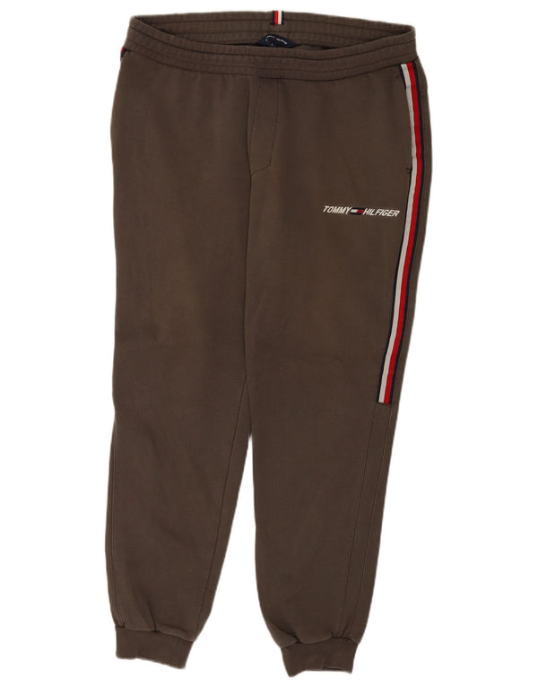Tommy Hilfiger Pantalon de survêtement graphique pour homme en coton gris Taille L