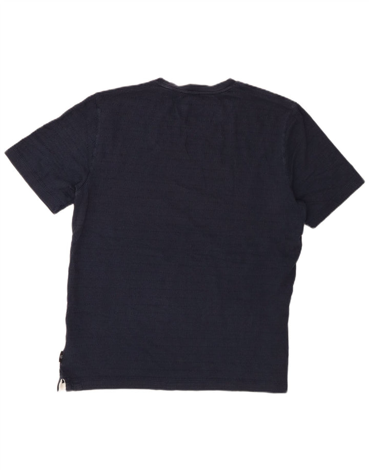 Ted Baker T-Shirt Homme Taille 4 Large Bleu Marine Coton