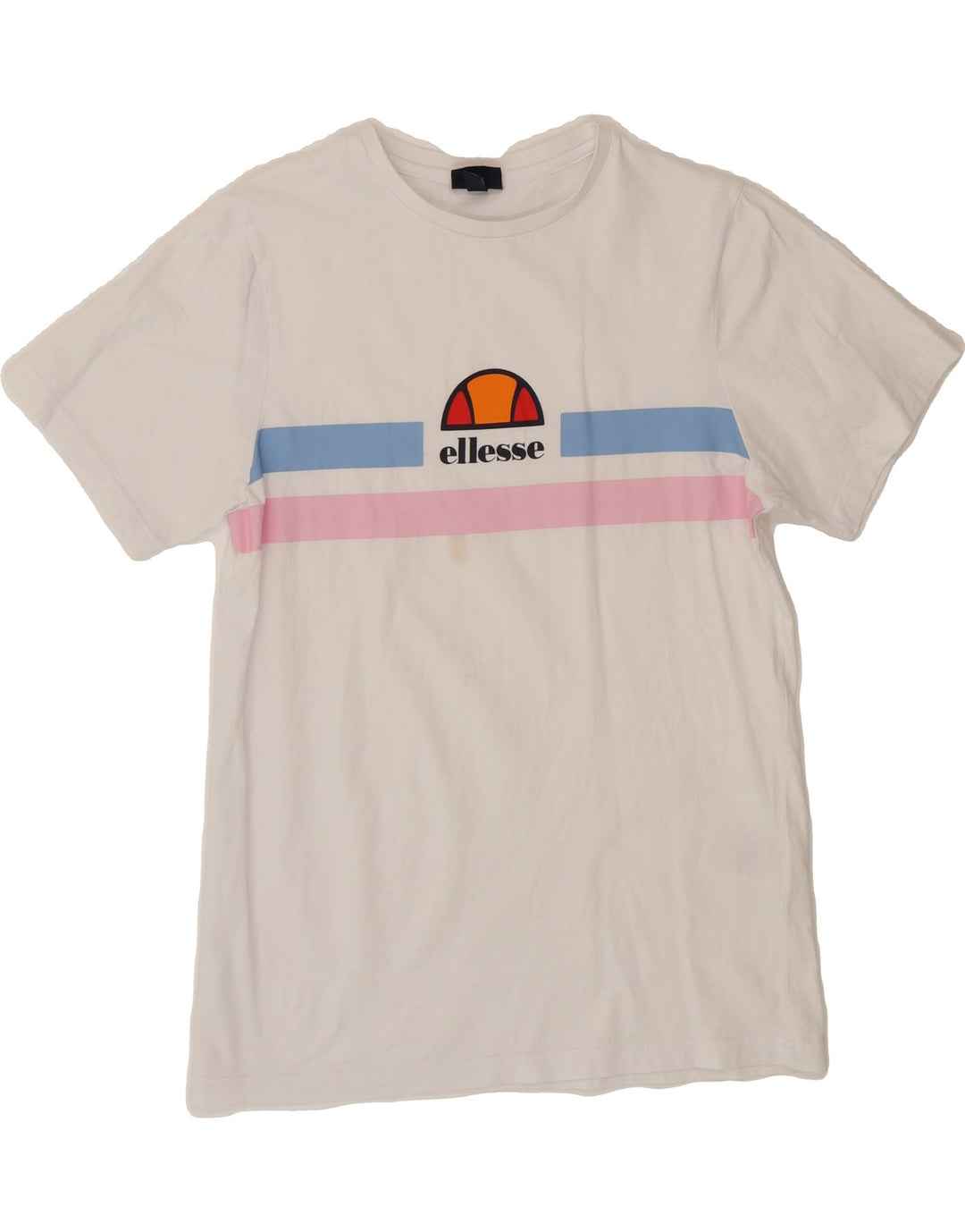 ELLESSE Womens Graphic T-Shirt Top UK 12 Medium White Cotton Vintage Ellesse and Second-Hand Ellesse from Messina Hembry 