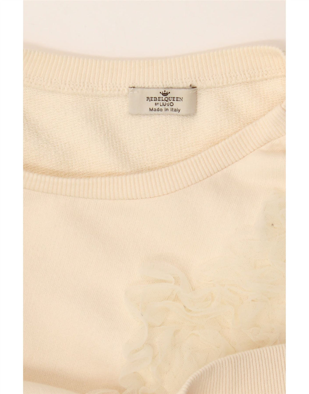 Liu Jo Sweat-shirt pour femme UK 44 Medium Off White Floral