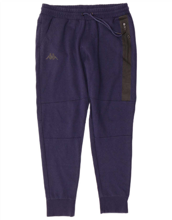 KAPPA Mens Tracksuit Trousers Joggers Medium  Navy Blue Cotton
