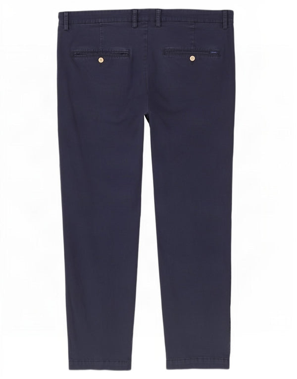 Gant Pantalon Chino Slim Fit Hallden Homme W42 L32 Bleu Marine Coton