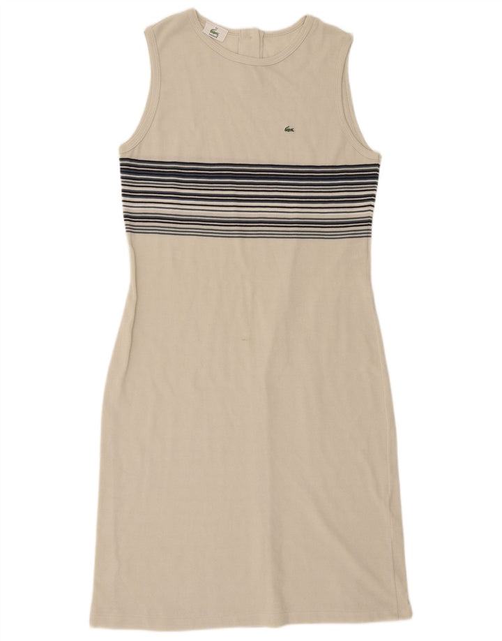 Lacoste Robe moulante femme taille 44 Grand blanc rayé