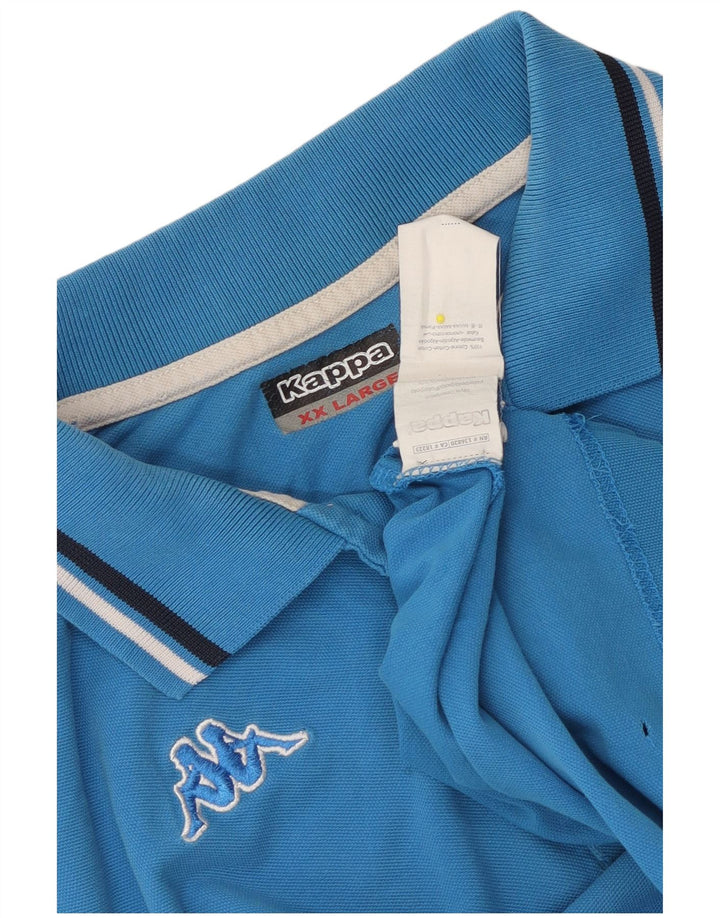 Kappa Polo Homme 2XL Bleu Coton