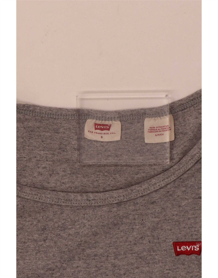 Levi's T-Shirt Femme UK 8 Small Gris Moucheté