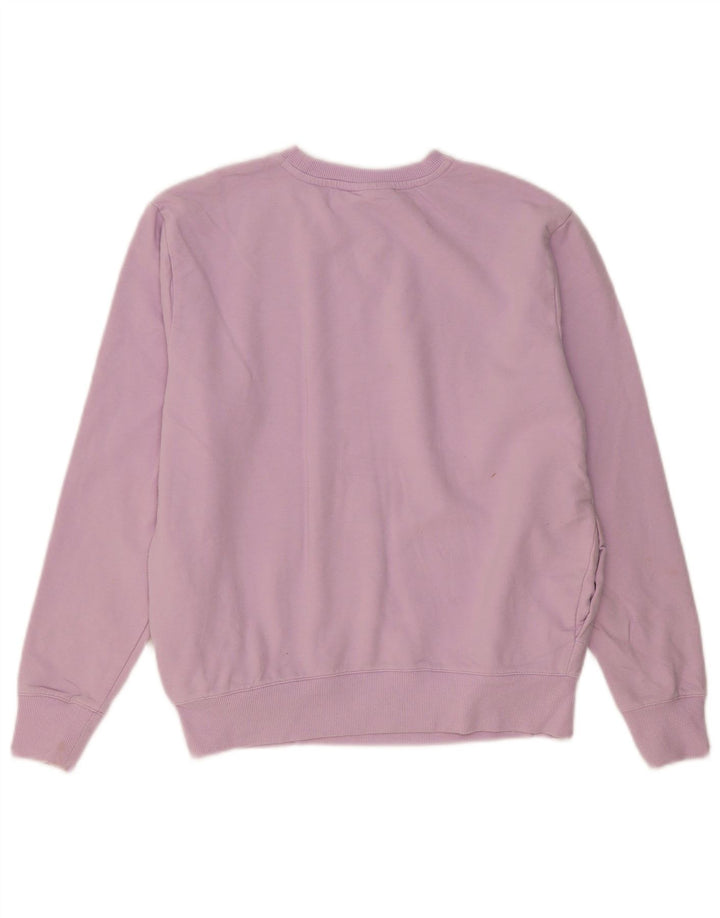 FILA Sweat-shirt surdimensionné pour femme UK 10 Small Violet Coton