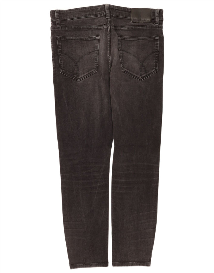 Calvin Klein Jean Slim W34 L28 Homme Gris Coton