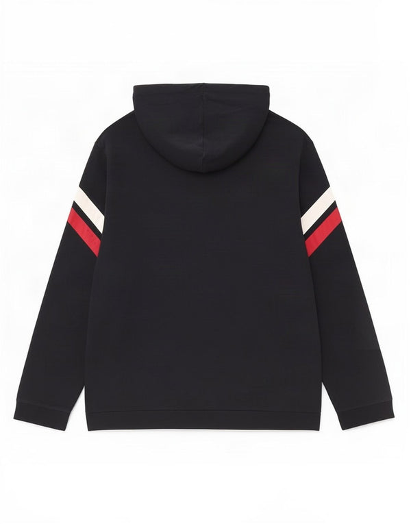 Hugo Boss Pull à capuche graphique pour homme 2XL en coton color block bleu marine