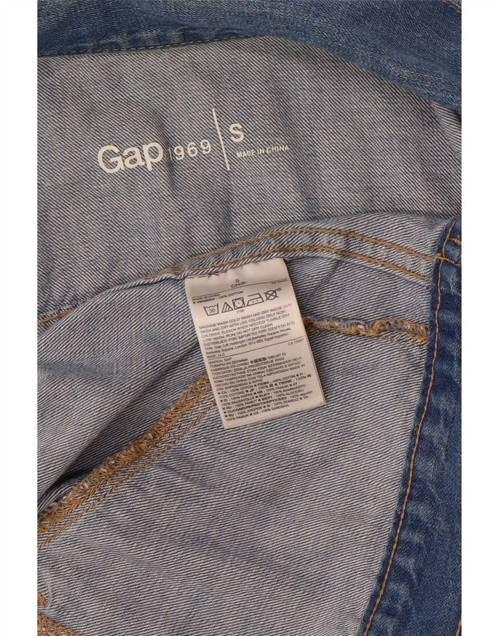 Gap Veste en jean courte pour femme UK 10 Petit coton bleu