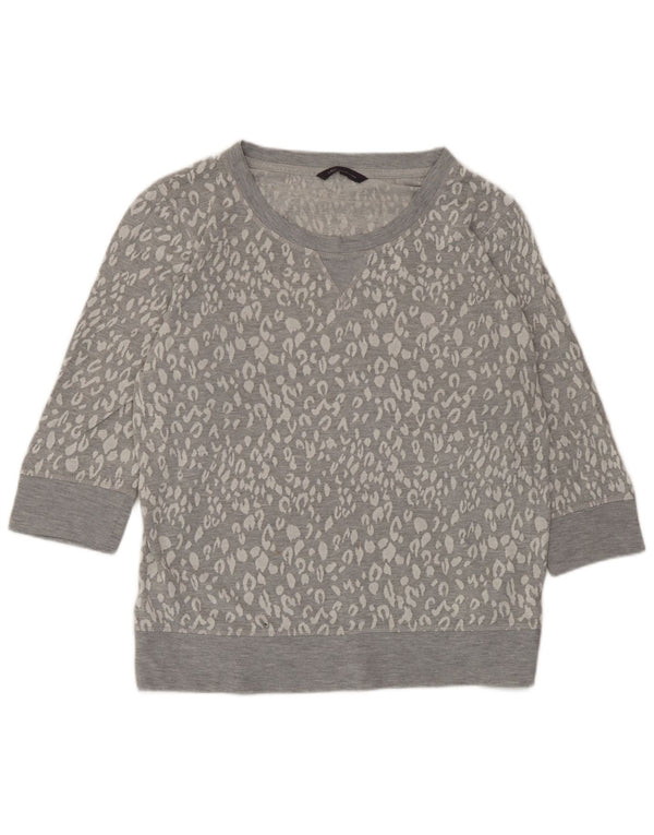 Marks & Spencer Sweat-shirt pour femme UK 16 Grand imprimé animal gris