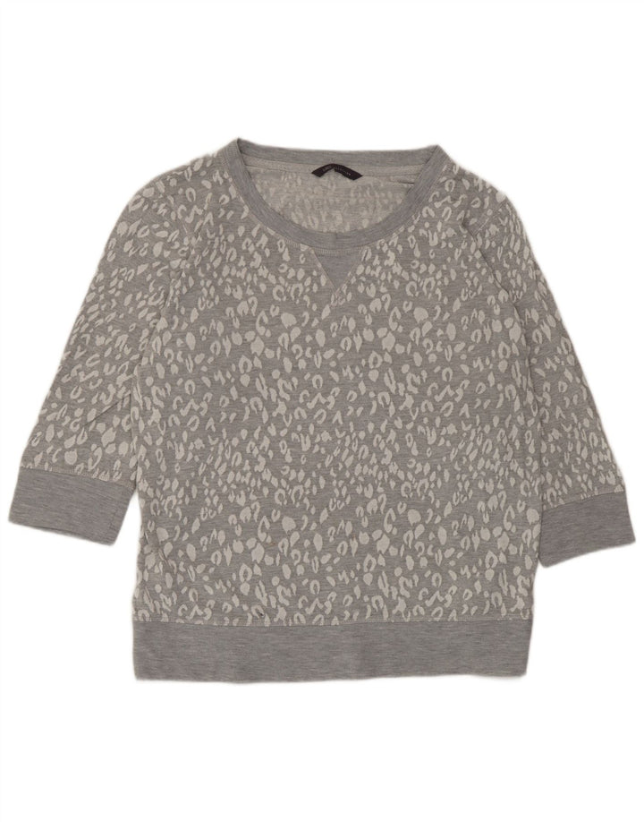 Marks & Spencer Sweat-shirt pour femme UK 16 Grand imprimé animal gris