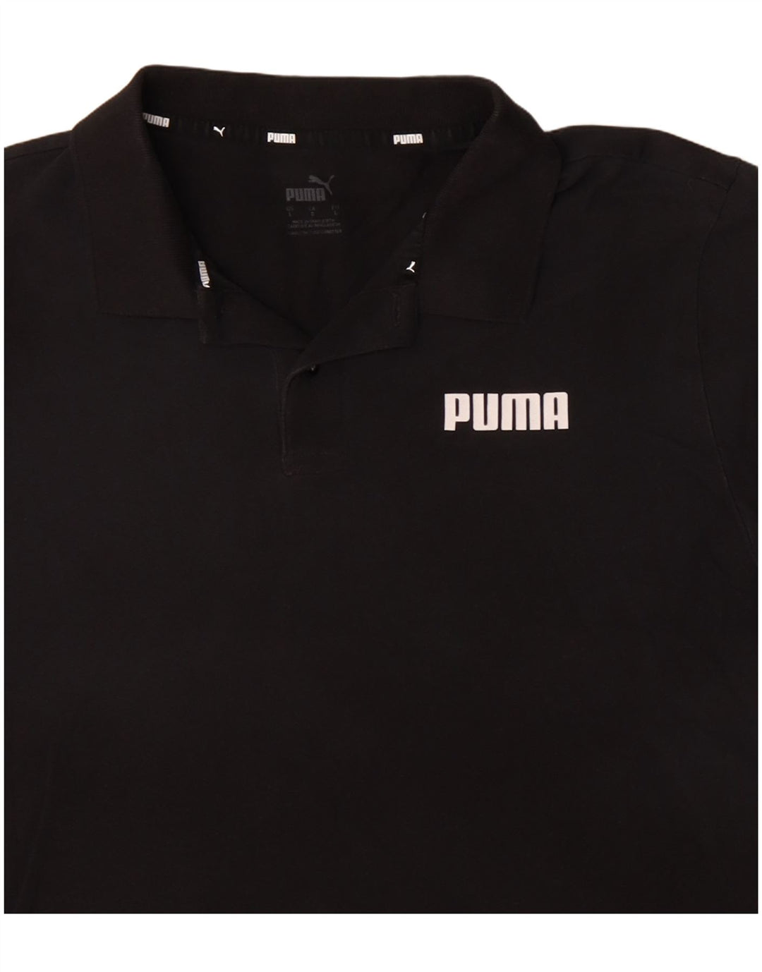 PUMA Polo Homme Grand Noir Coton