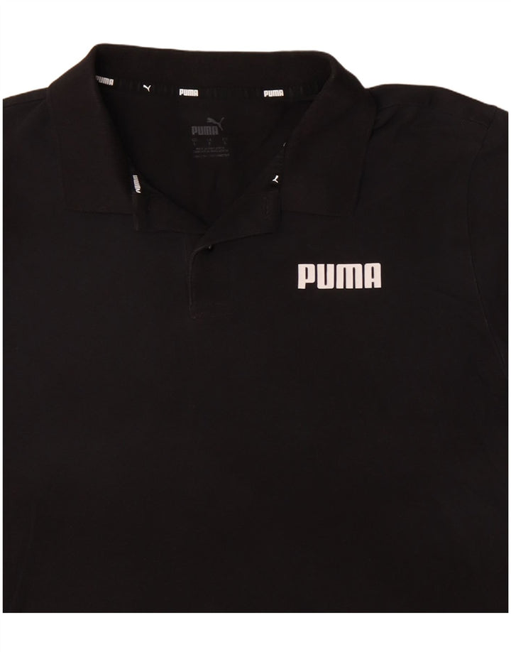 PUMA Polo Homme Grand Noir Coton