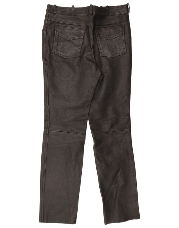 Pantalon en cuir homme vintage W32 L33 Noir