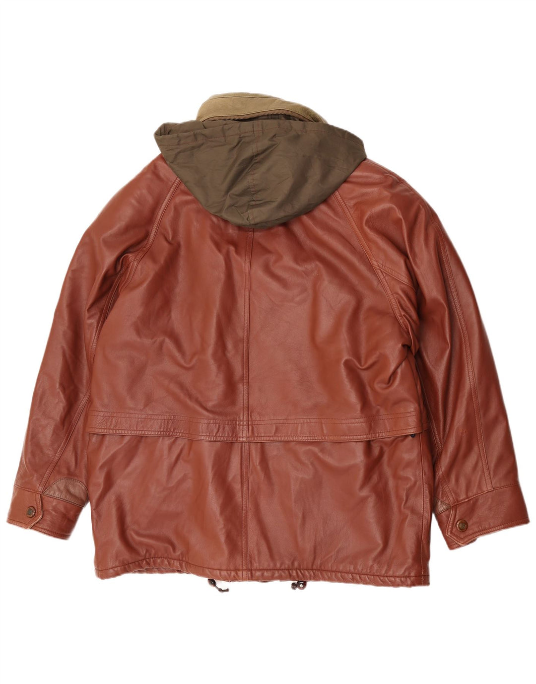 Bomb Boogie Veste en cuir à capuche pour homme IT 52 XL Cuir marron