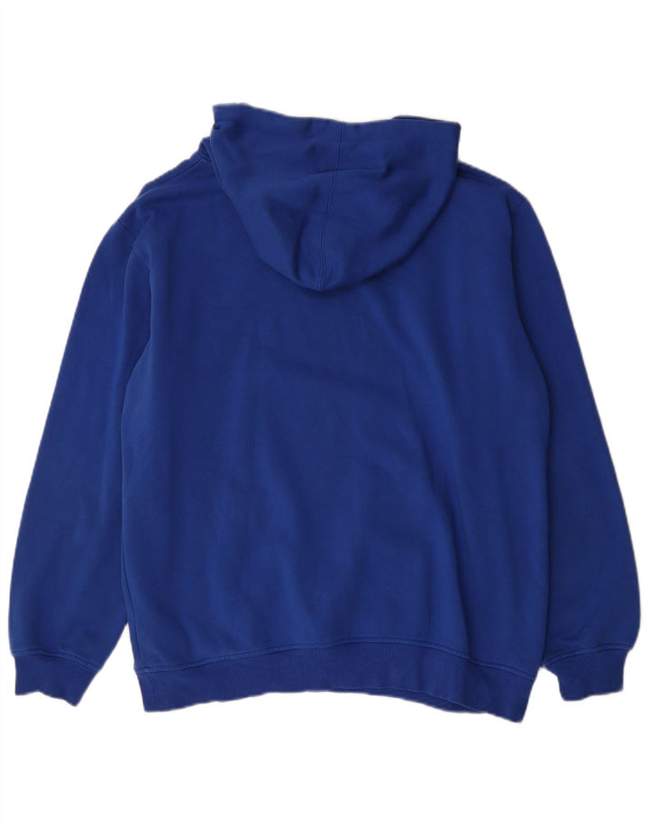Adidas Pull à capuche graphique pour homme en coton bleu moyen