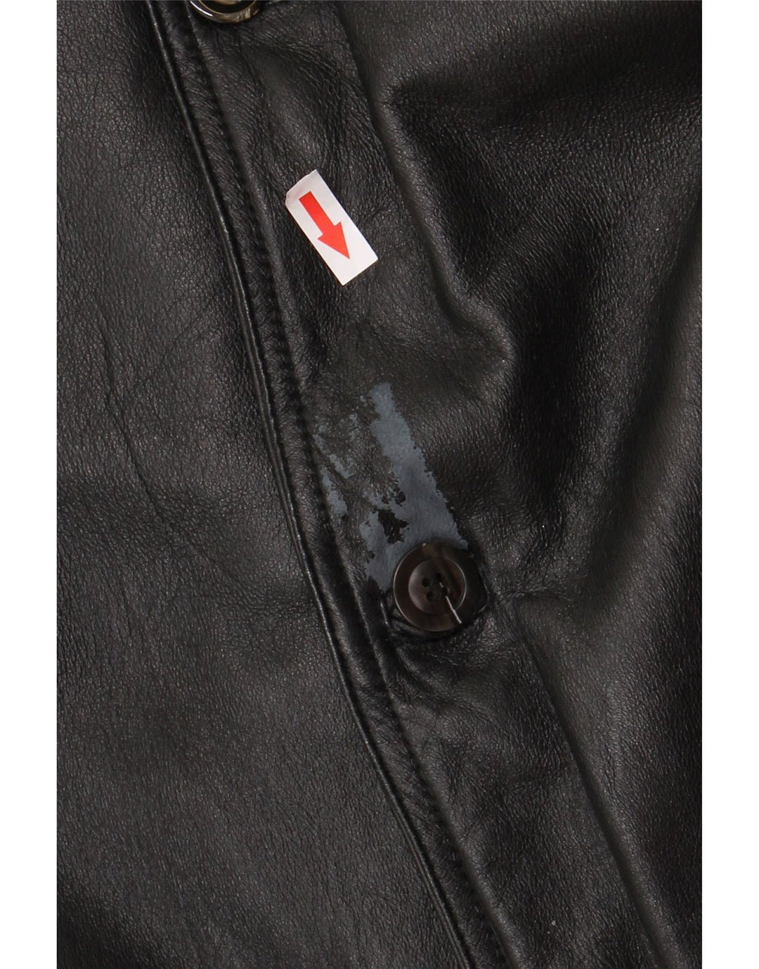 veste en cuir homme vintage UK 40 Grand Noir