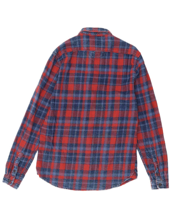Zara Chemise Slim Fit En Flanelle Homme Carreau Rouge Moyen