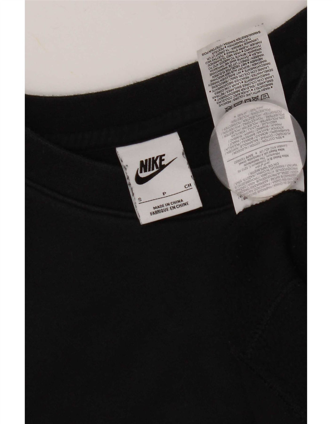 Nike Sweat-shirt pour homme en coton noir Taille S