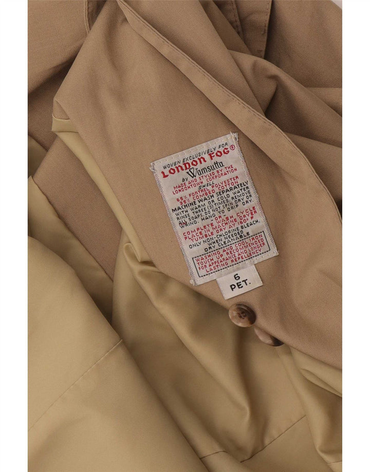 London Fog Trench Femme US 6 Polyester Marron Moyen
