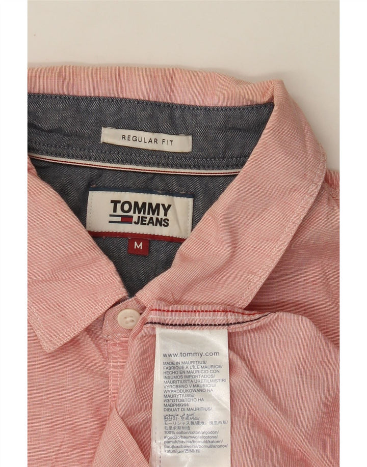 TOMMY HILFIGER Chemise Regular Fit Homme Rose Moyen Coton