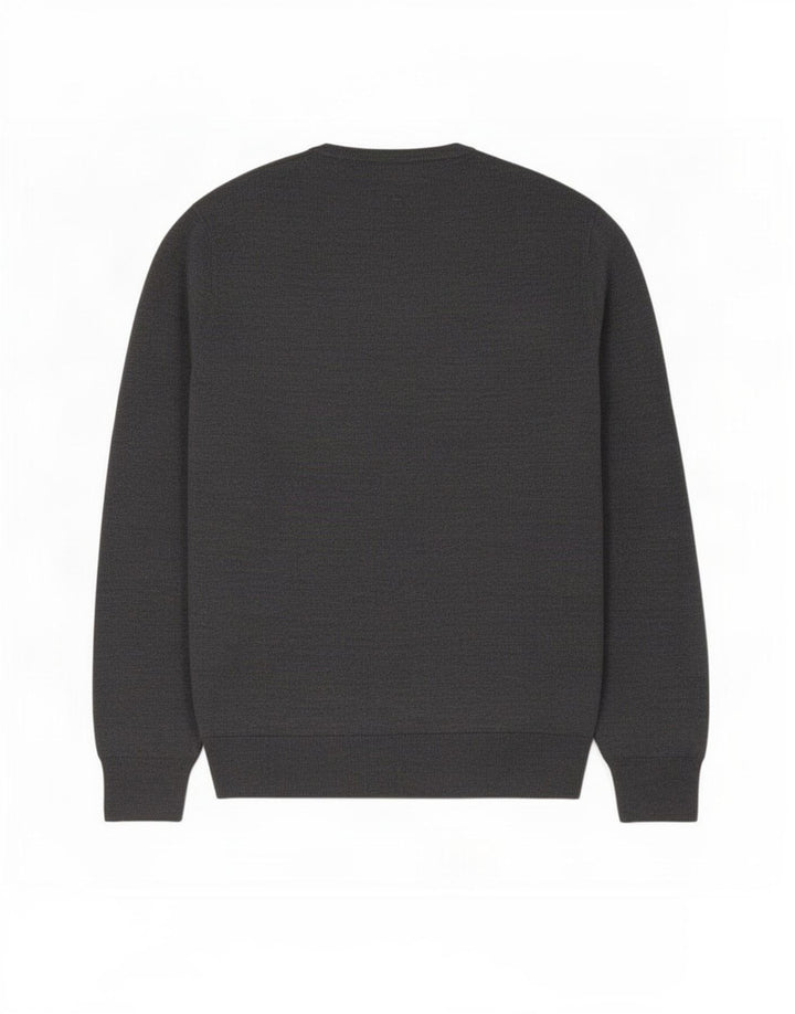 J. Crew Pull Col Rond Homme Gris Moyen Acrylique