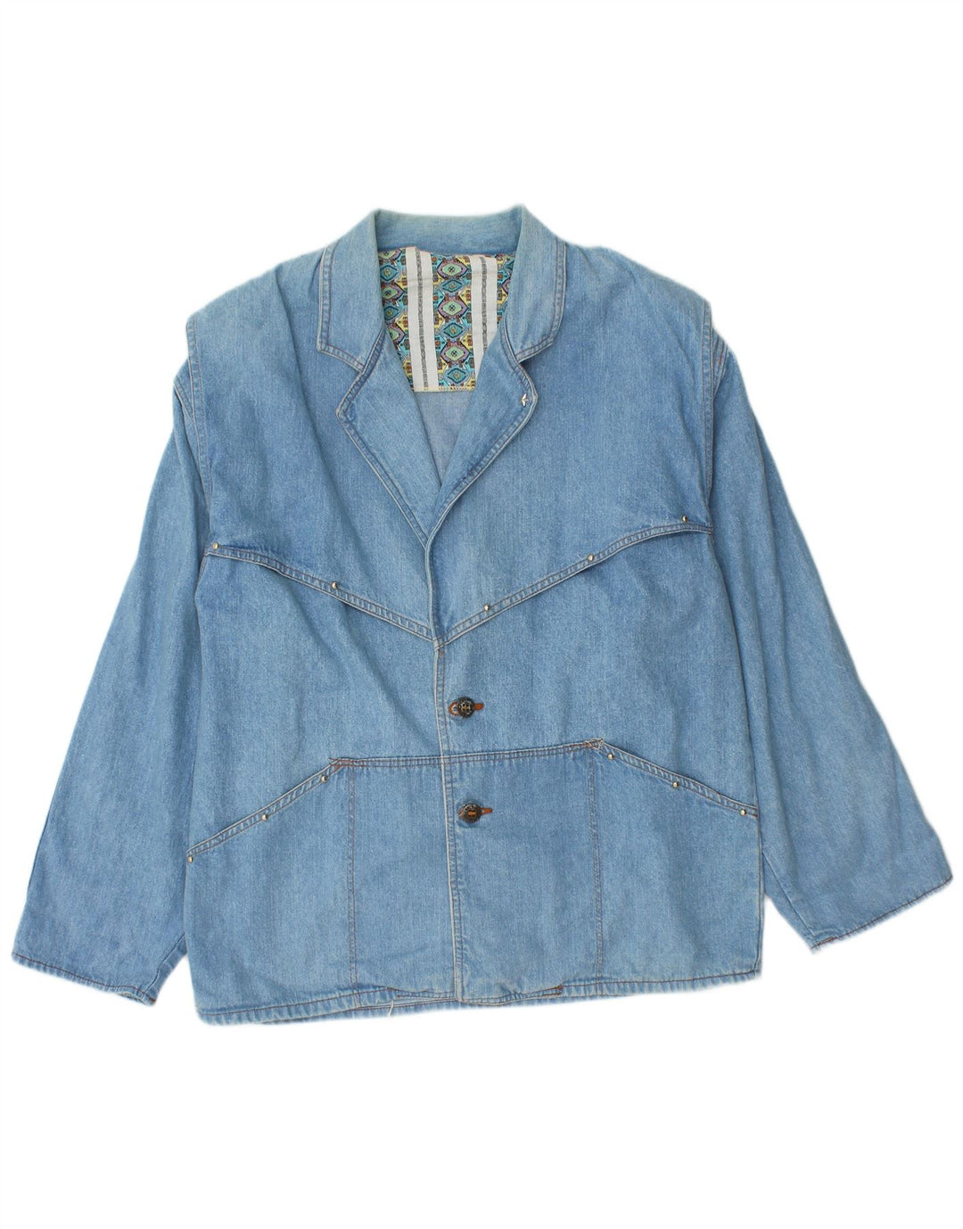 veste en denim femme vintage UK 14 Bleu moyen