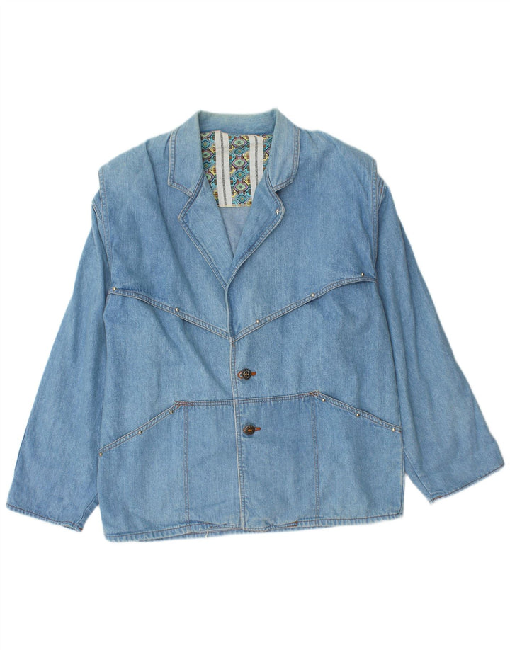 veste en denim femme vintage UK 14 Bleu moyen